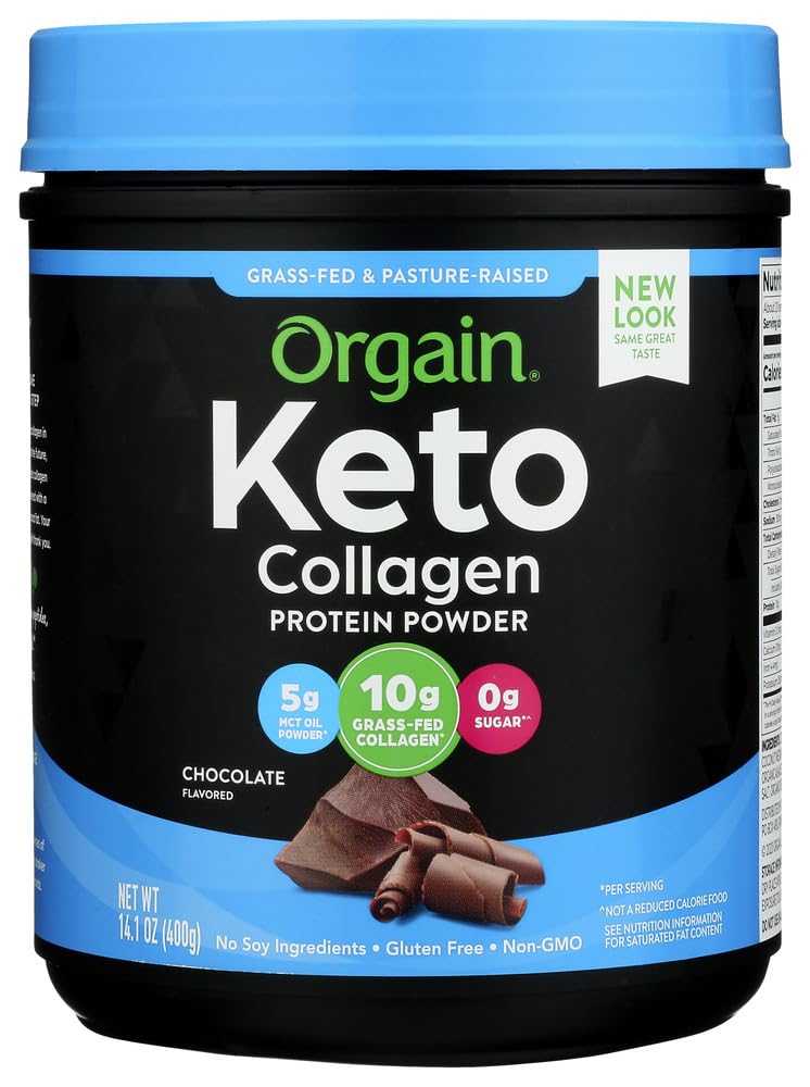 Foto 2 pulgar | Proteína en Polvo Orgain Keto Collagen Chocolate 400g - Venta Internacional