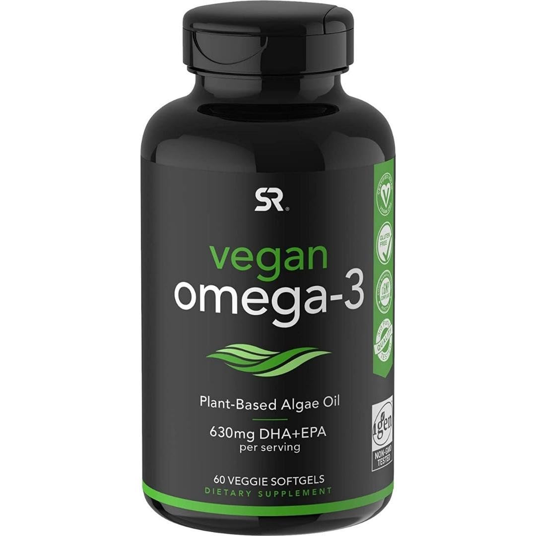 Foto 2 pulgar | Suplemento de Algas Omega 3 Vegano Sports Research 60 Cápsulas - Venta Internacional