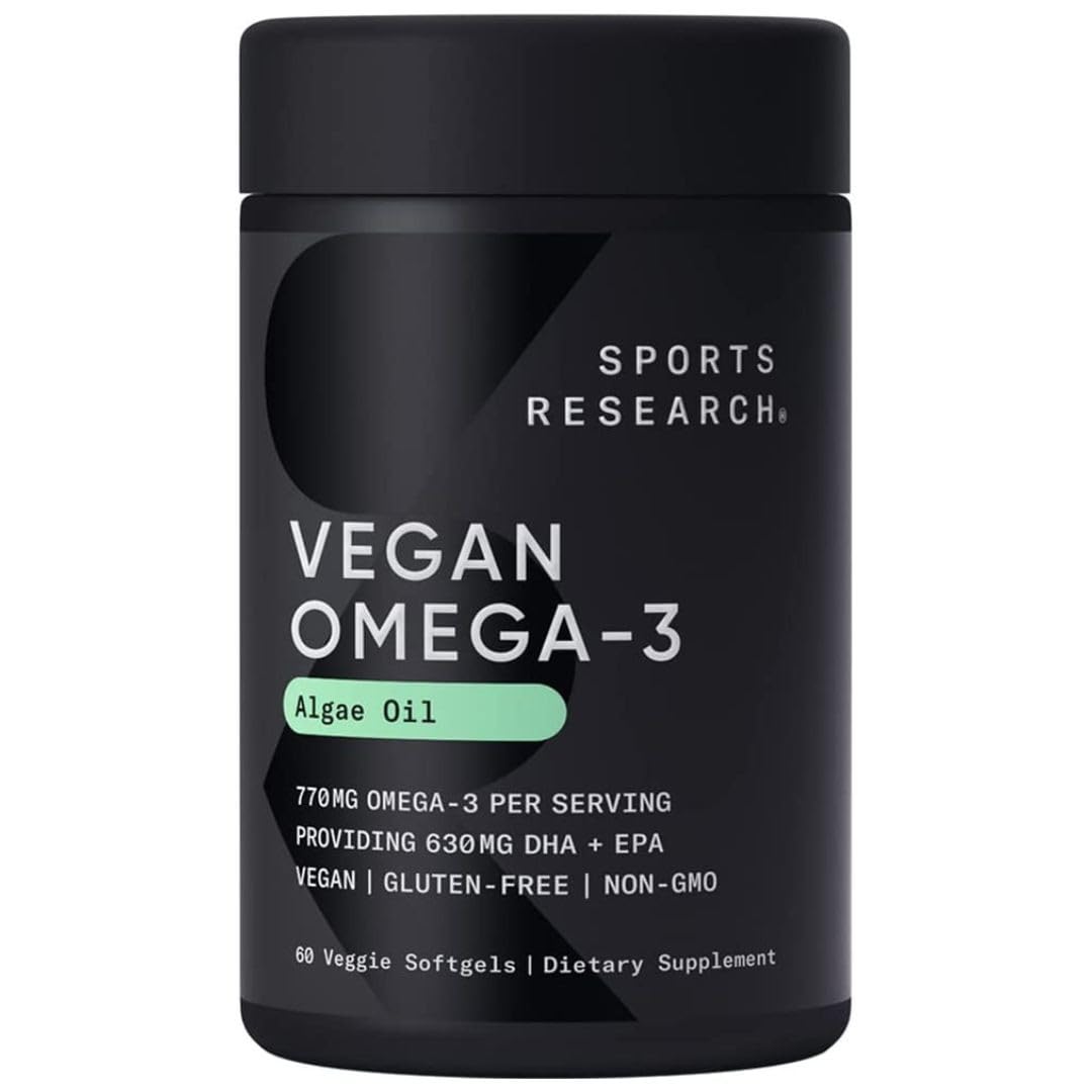 Foto 4 | Suplemento de Algas Omega 3 Vegano Sports Research 60 Cápsulas - Venta Internacional