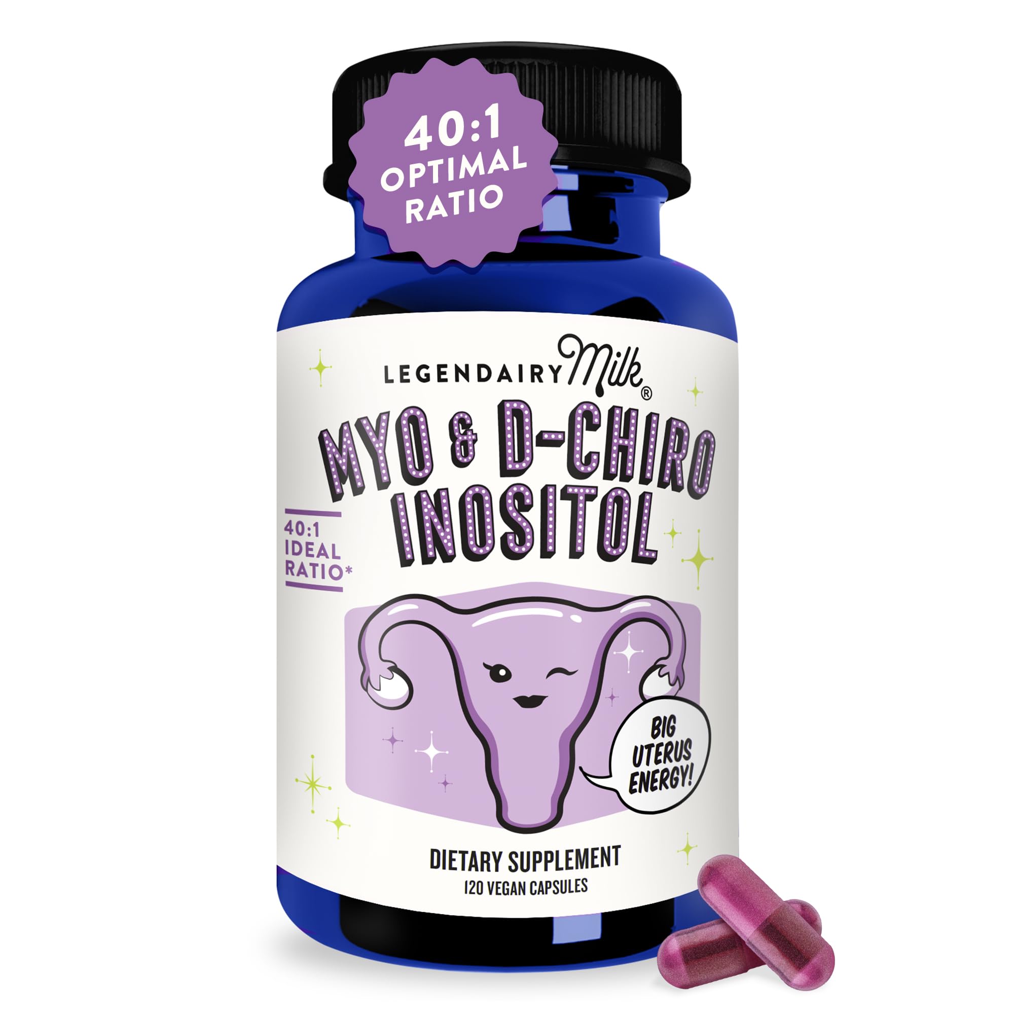 Foto 2 pulgar | Suplemento Legendairy Milk Pure Inositol Myo & D-chiro 30 Cápsulas - Venta Internacional