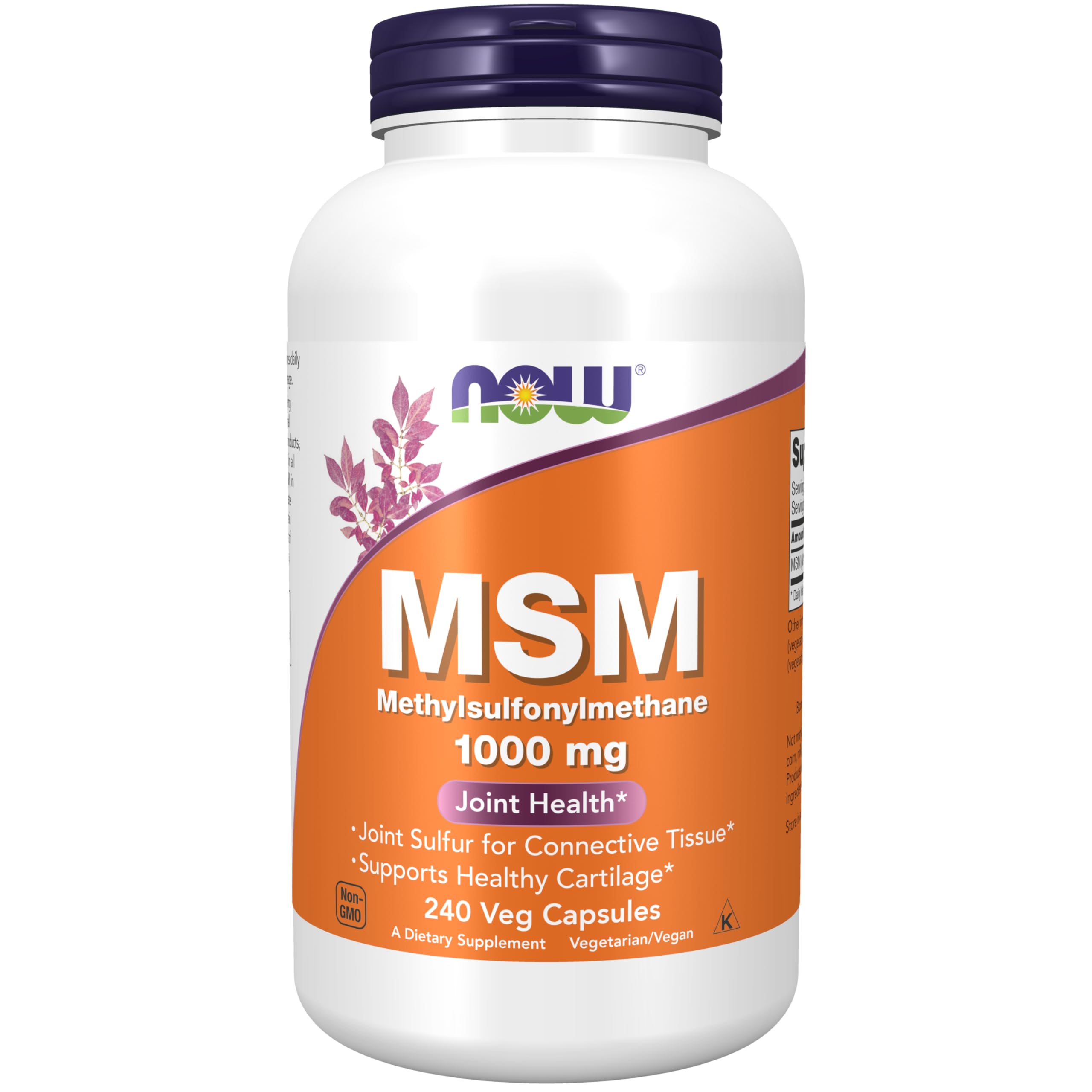 Foto 2 pulgar | Suplemento Now MSM Metilsulfonilmetano 1000 mg 240 Cápsulas - Venta Internacional
