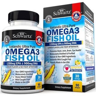 Foto 1 | Suplemento Bioschwartz Omega 3 de Aceite de Pescado 90 Cápsulas Blandas - Venta Internacional