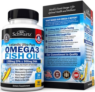 Foto 7 | Suplemento Bioschwartz Omega 3 de Aceite de Pescado 90 Cápsulas Blandas - Venta Internacional