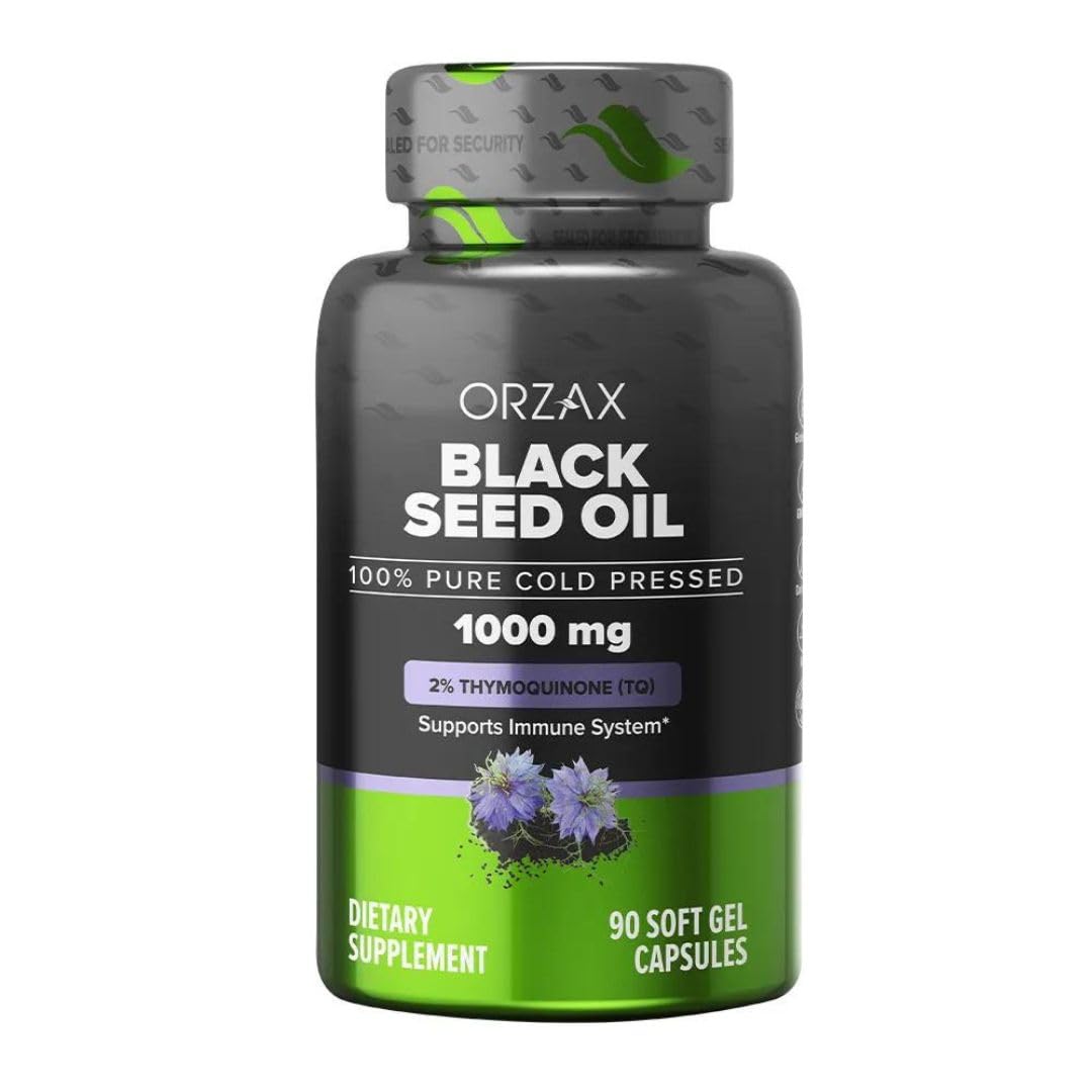 Foto 2 pulgar | Suplemento de Aceite de Semilla Negra Orzax Orgánico 1000mg 90 Cápsulas - Venta Internacional