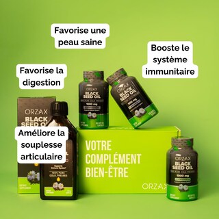 Foto 7 | Suplemento de Aceite de Semilla Negra Orzax Orgánico 1000mg 90 Cápsulas - Venta Internacional
