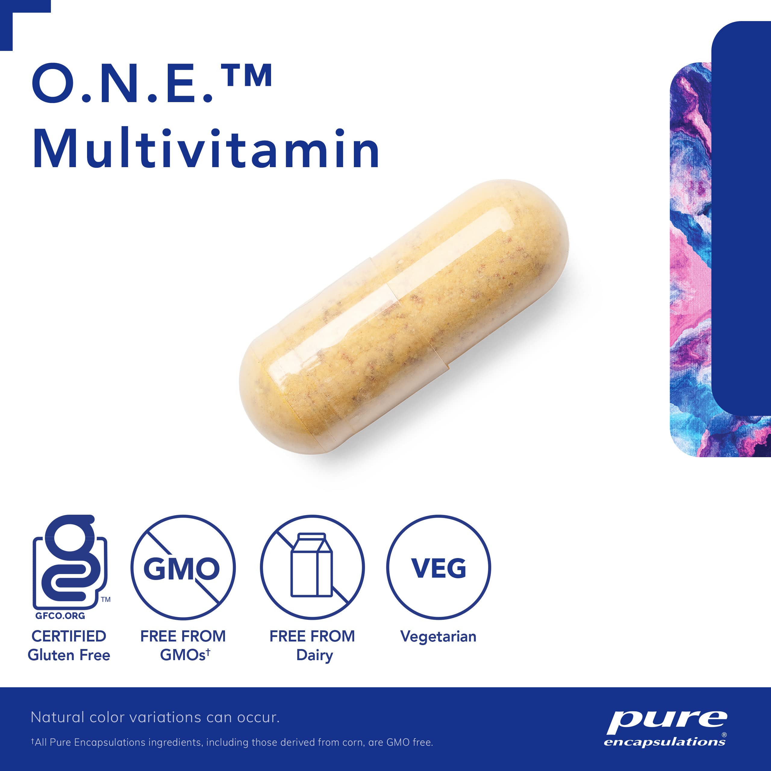 Foto 4 pulgar | Multivitaminico Pure Encapsulations O.n.e. 30 Cápsulas - Venta Internacional