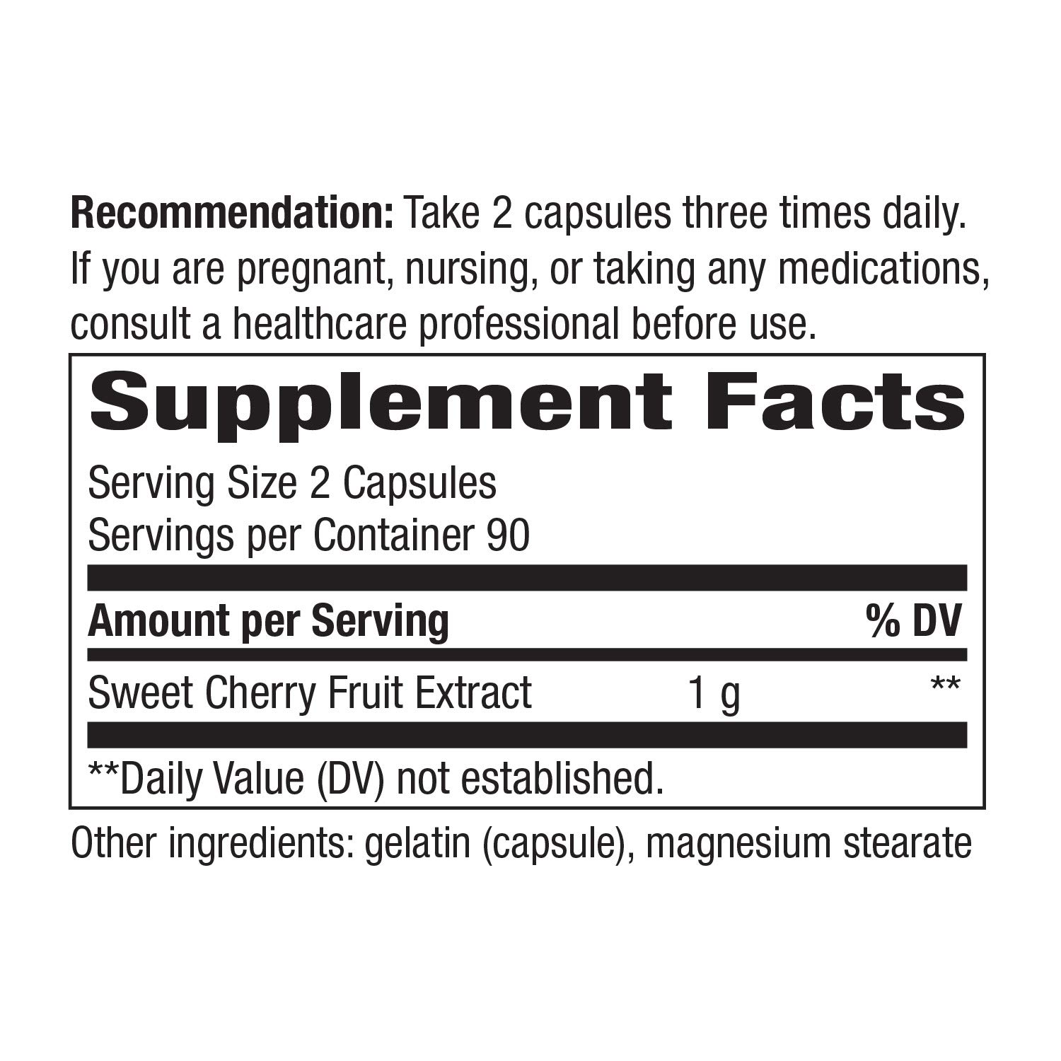 Foto 2 | Suplemento de Extracto de Cereza Nature's Way 1000 Mg 180 Cápsulas - Venta Internacional