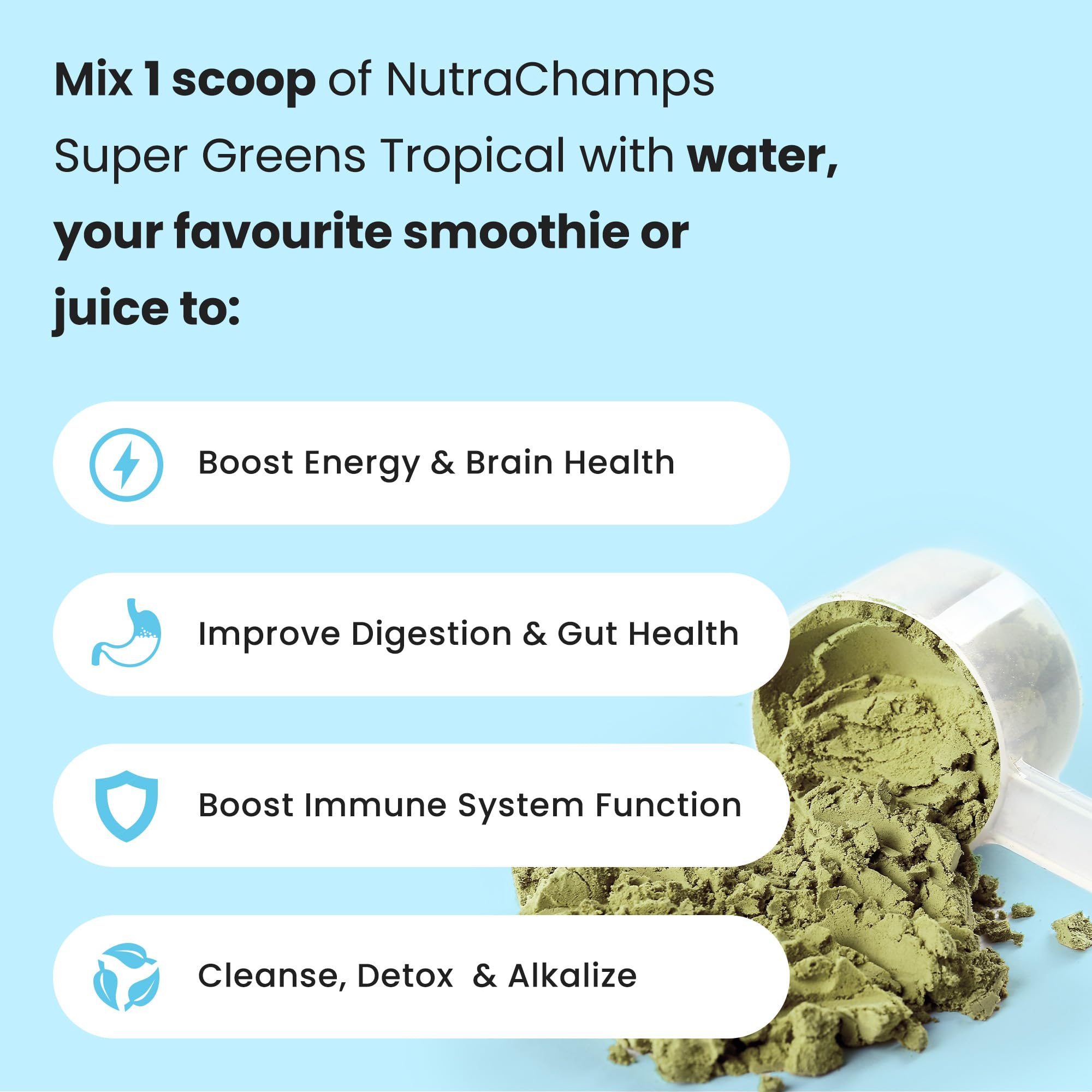 Foto 4 pulgar | Super Greens Powder Nutrachamps Premium Superfood más de 20 Alimentos - Venta Internacional