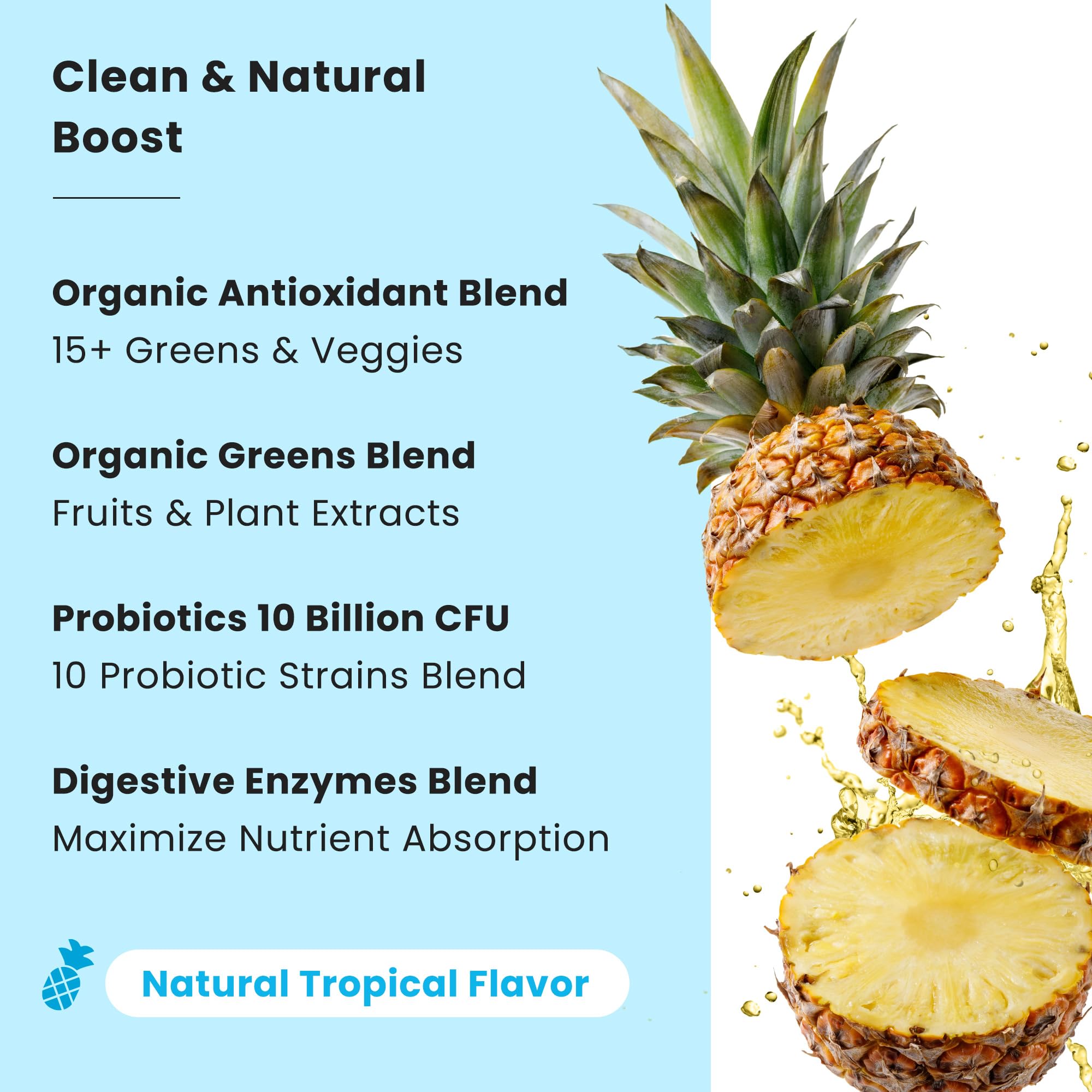 Foto 4 | Super Greens Powder Nutrachamps Premium Superfood más de 20 Alimentos - Venta Internacional