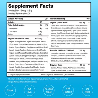 Foto 6 | Super Greens Powder Nutrachamps Premium Superfood más de 20 Alimentos - Venta Internacional
