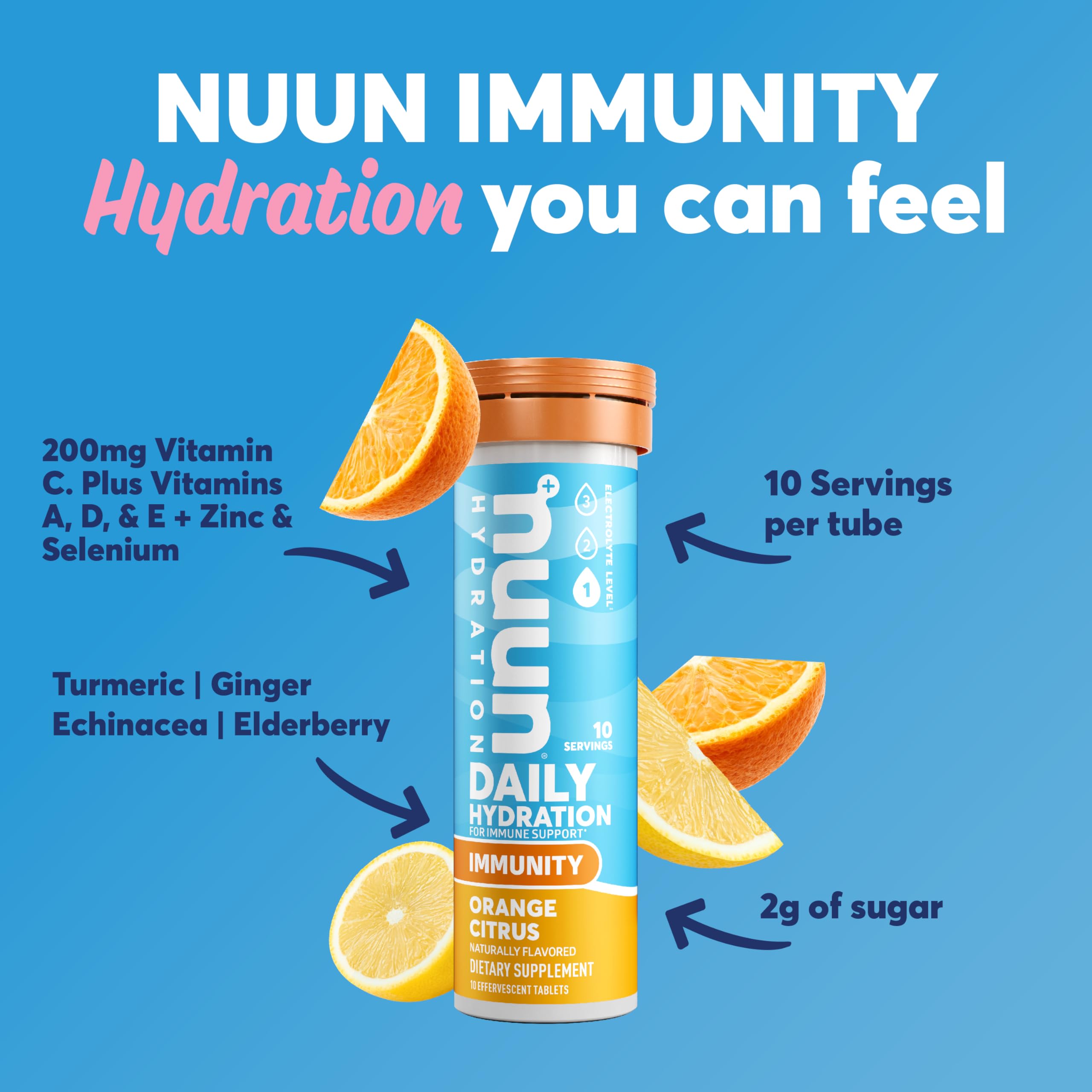 Foto 3 pulgar | Tabletas Electrolíticas Nuun Hydration Immunity con 200 mg de Vitamina C - Venta Internacional