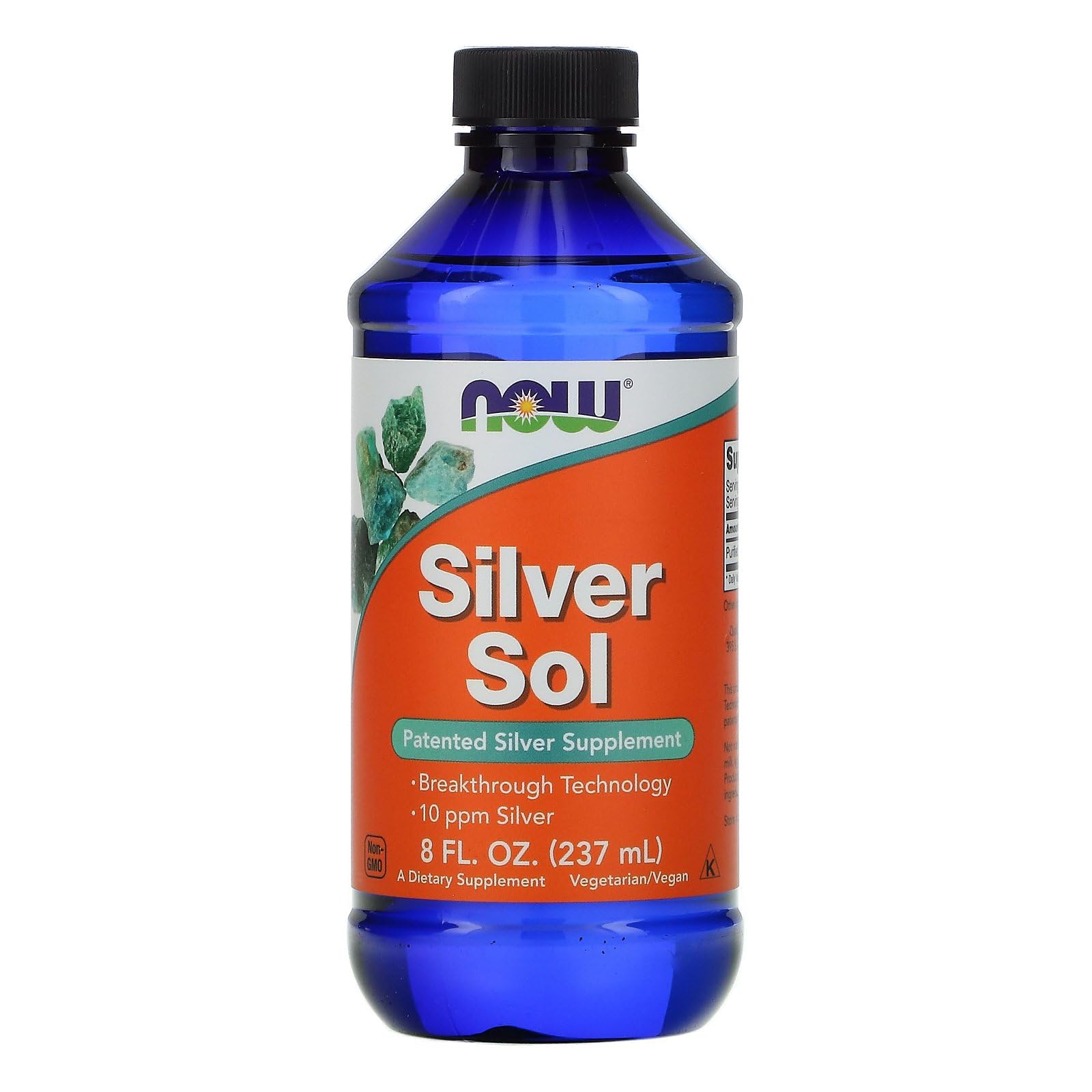 Foto 2 pulgar | Suplemento Now Silver Sol 10 Ppm con Plata Elemental de 240 ml - Venta Internacional