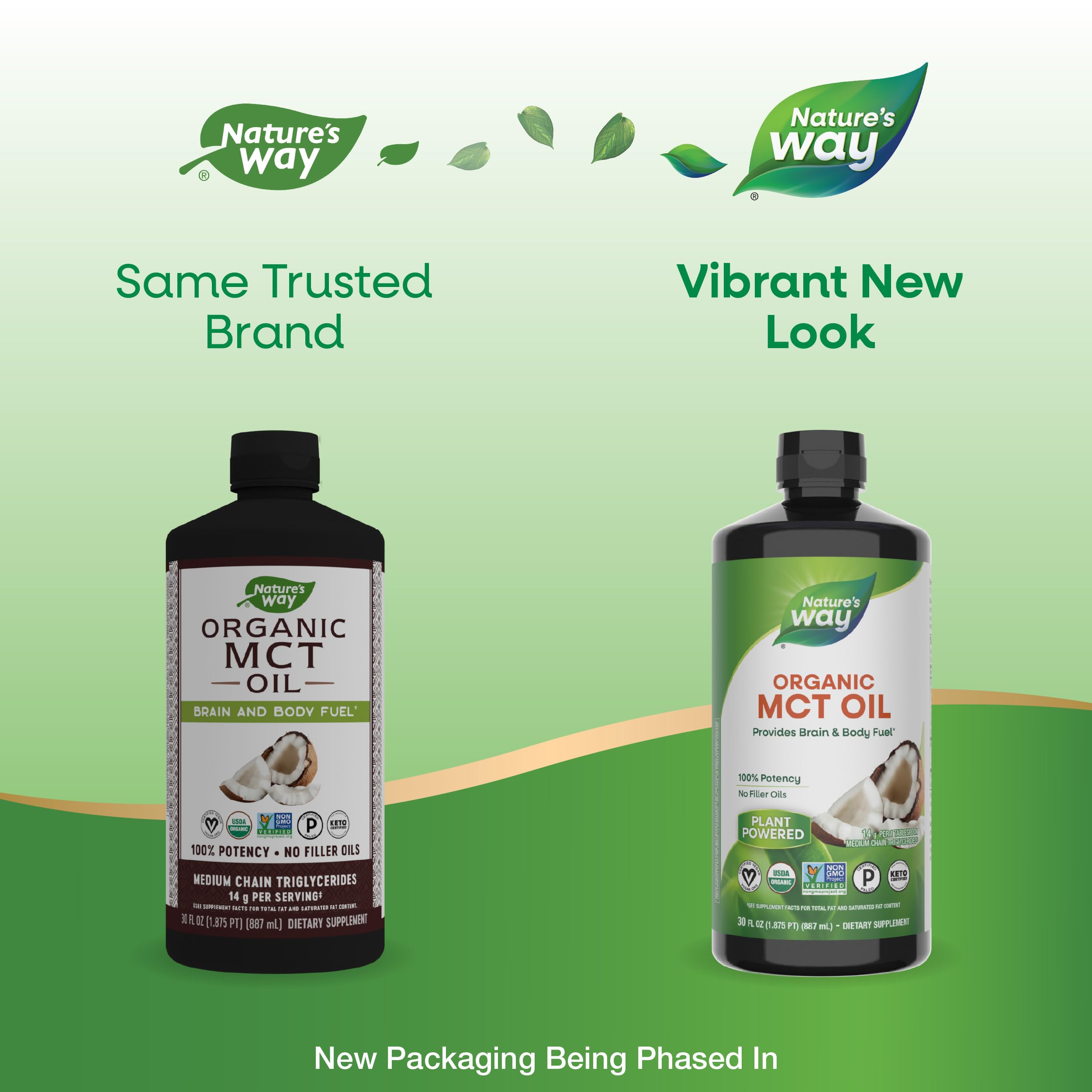 Foto 3 pulgar | Aceite MCT Nature's Way Orgánico Combustible para Cerebro y Cuerpo 900 ml - Venta Internacional