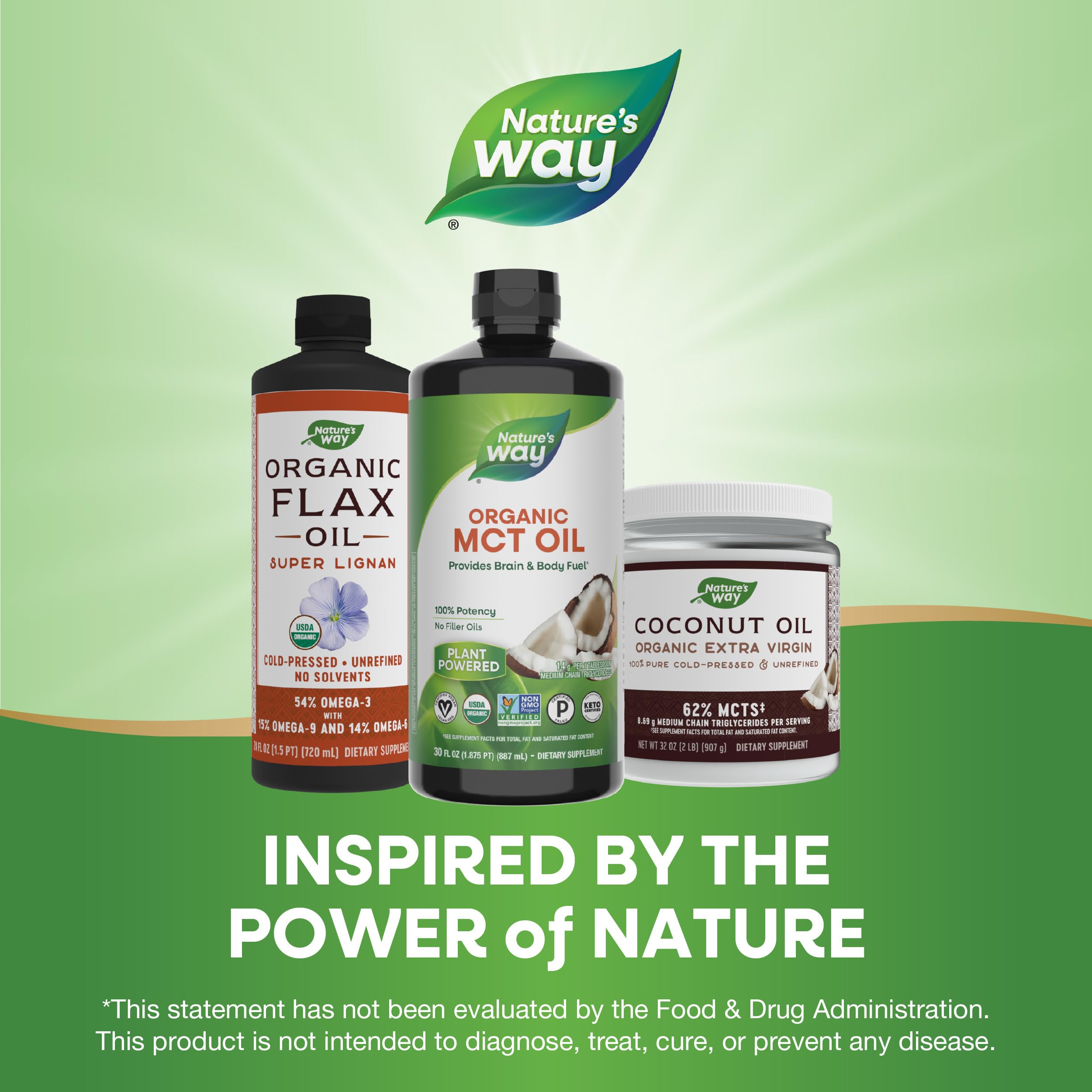 Foto 8 pulgar | Aceite MCT Nature's Way Orgánico Combustible para Cerebro y Cuerpo 900 ml - Venta Internacional