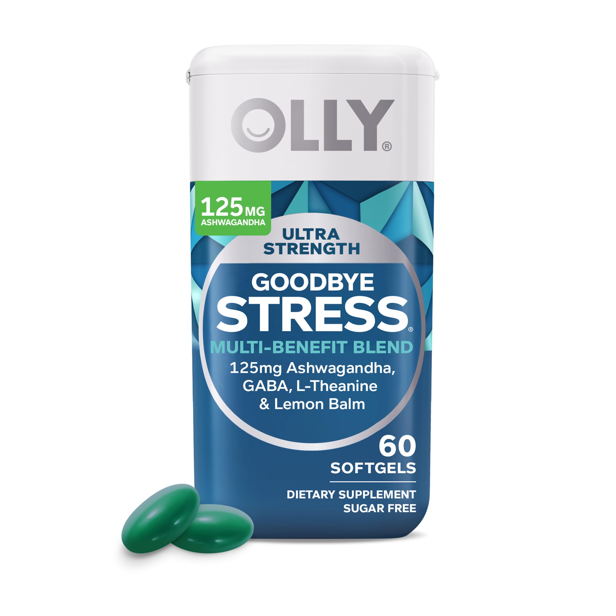 Foto 2 pulgar | Suplemento Olly Ultra Strength Goodbye Stress 60 Cápsulas Blandas - Venta Internacional