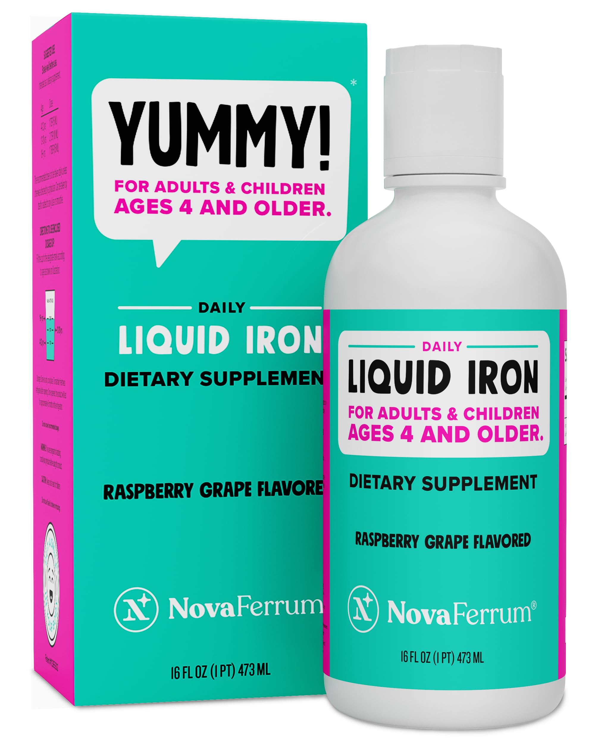 Foto 2 pulgar | Suplemento de Hierro Líquido Novaferrum Yummy 473 Ml Kids 4+ - Venta Internacional
