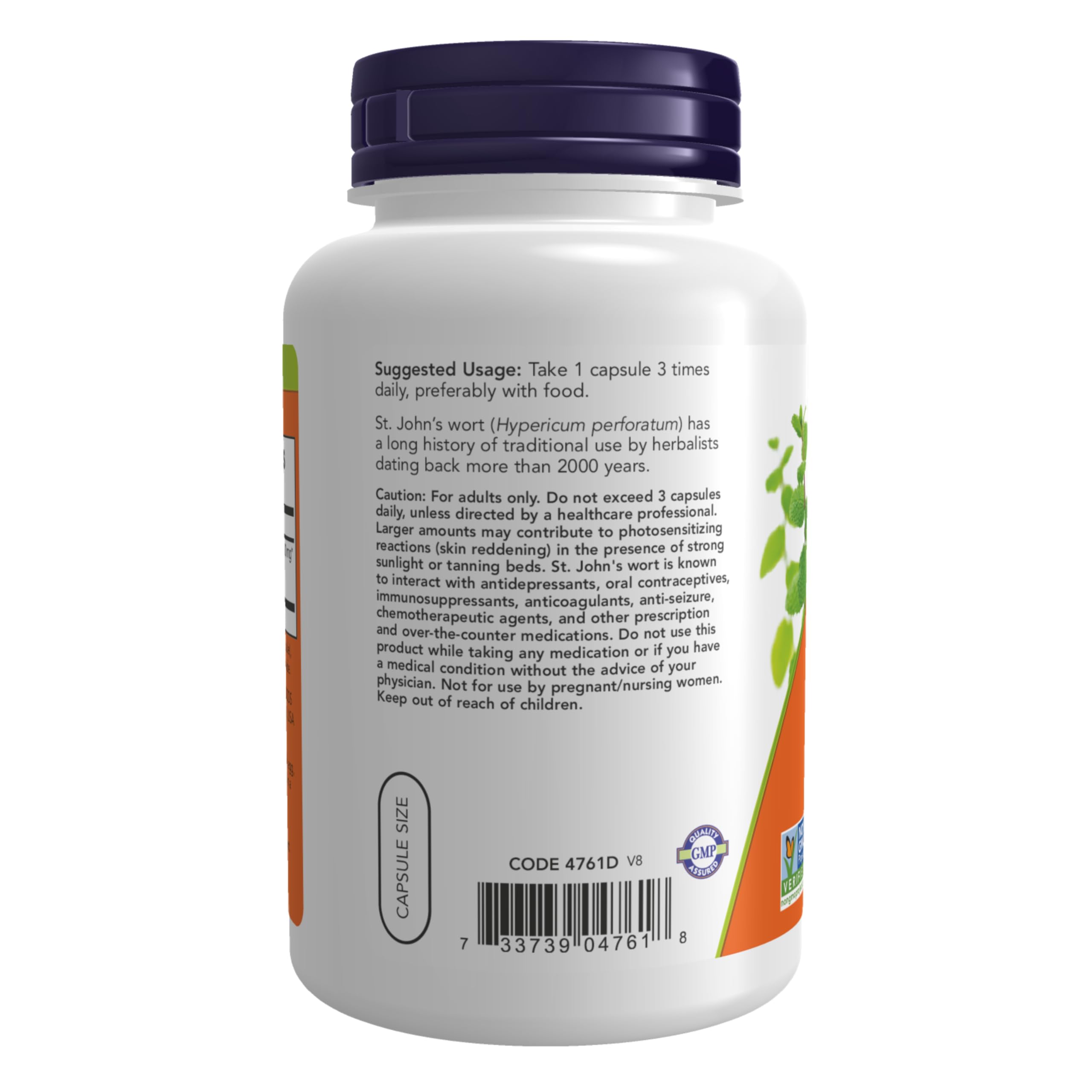 Foto 4 pulgar | Suplemento Now St. John's Wort 250 Cápsulas-Venta Internacional