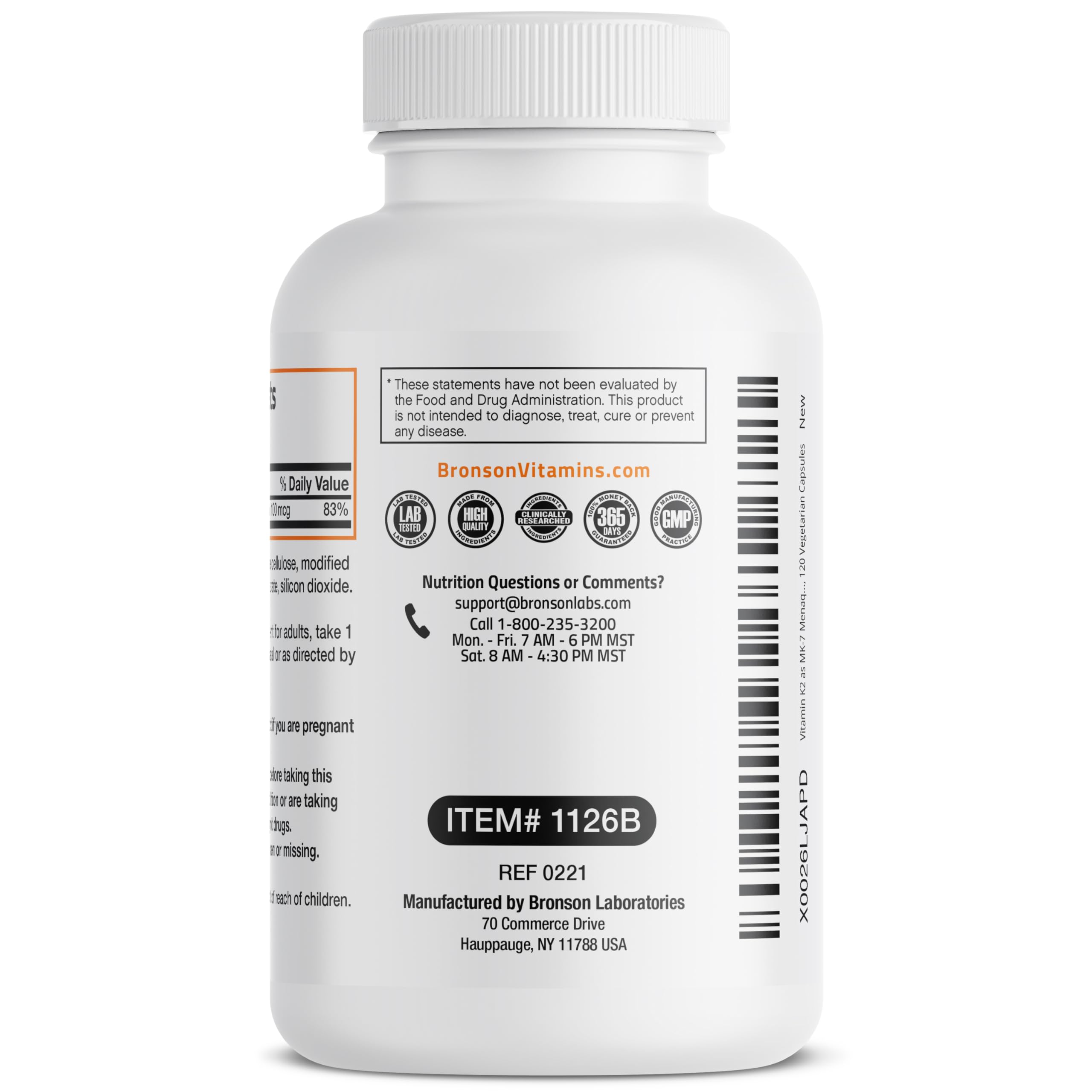 Foto 8 pulgar | Suplemento Bronson con Vitamina K2 Mk-7 Y Menaquinona - Venta Internacional