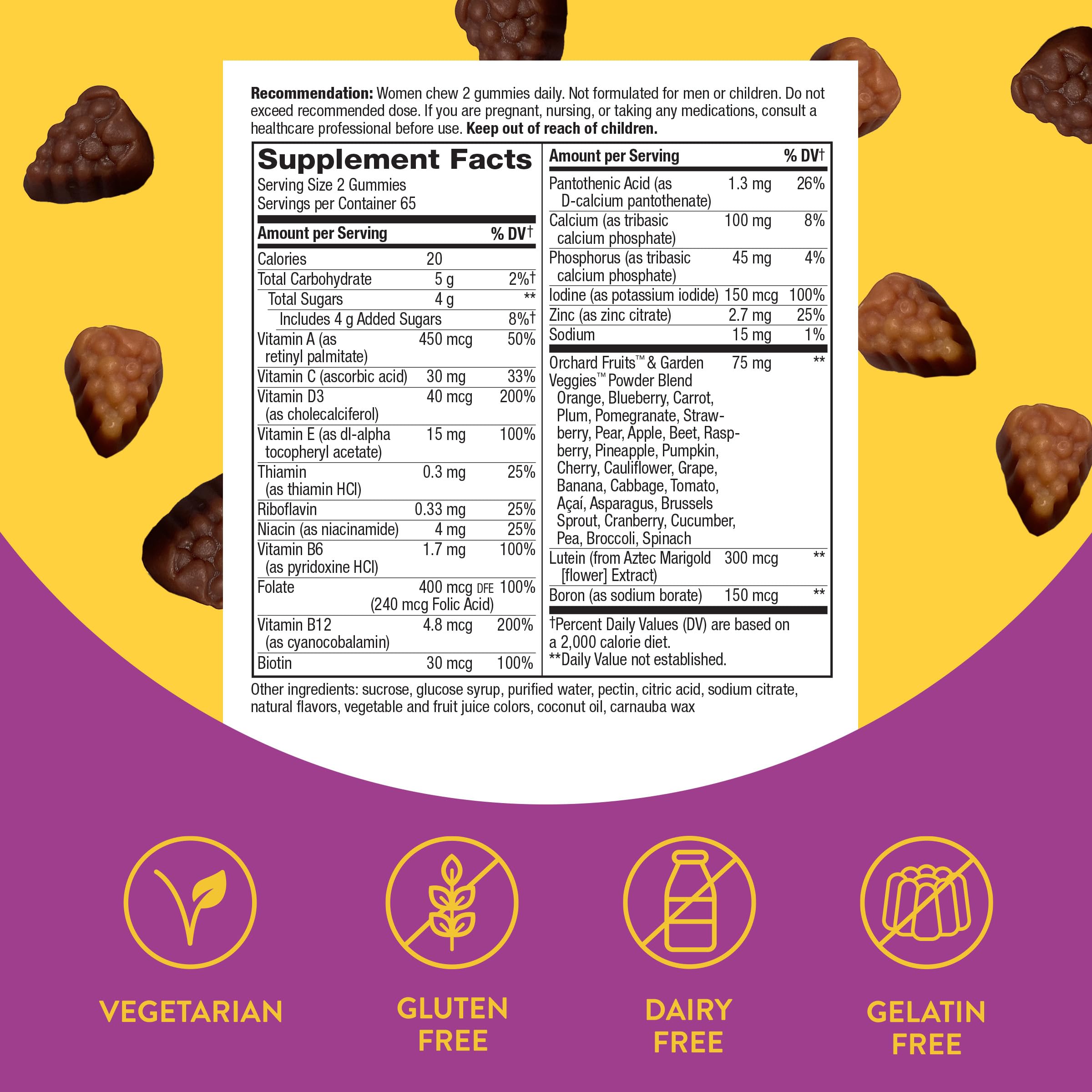 Foto 5 | Multivitamínico Nature's Way Alive! Gomitas 130 unidades para Mujeres - Venta Internacional