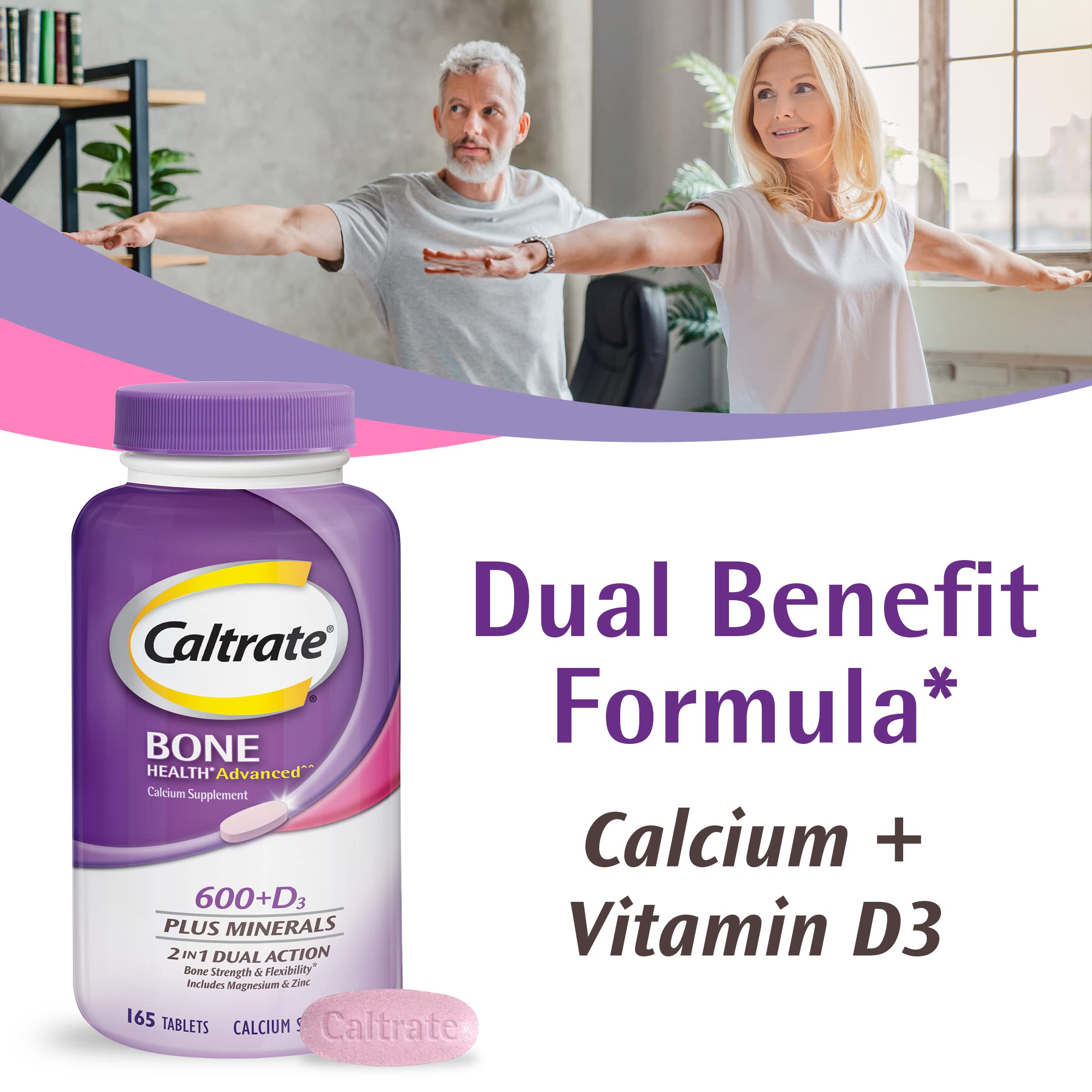 Foto 3 pulgar | Suplemento Caltrate 600 Plus D3 Calcium 600 mg - 120 Tabletas - Venta Internacional