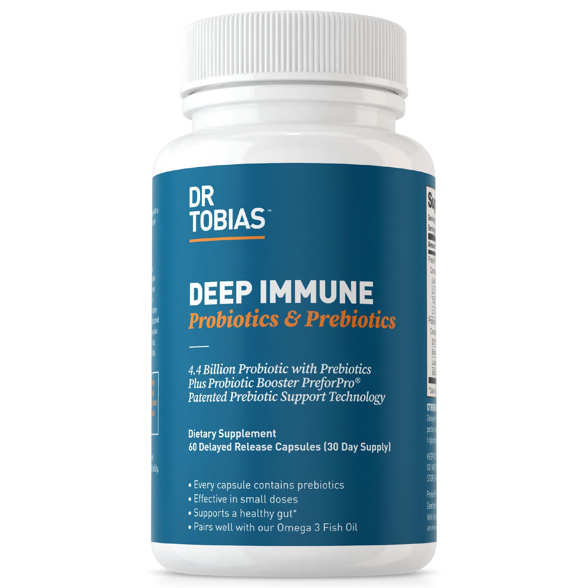 Foto 2 pulgar | Suplemento Dr. Tobias Deep Immune Probiotics 60 Cápsulas - Venta Internacional