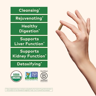 Foto 2 | Suplemento Organic India para Limpiar el Hígado y los Riñones 180 Cápsulas - Venta Internacional