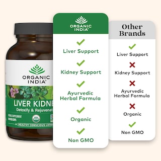 Foto 5 | Suplemento Organic India para Limpiar el Hígado y los Riñones 180 Cápsulas - Venta Internacional
