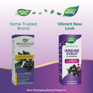 Foto 2 | Suplemento Nature's Way Sambucus Elderberry Immune 120 Ml con Vitamina C Zinc Equinácea y Propóleo - Venta Internacion