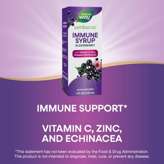 Foto 4 | Suplemento Nature's Way Sambucus Elderberry Immune 120 Ml con Vitamina C Zinc Equinácea y Propóleo - Venta Internacion