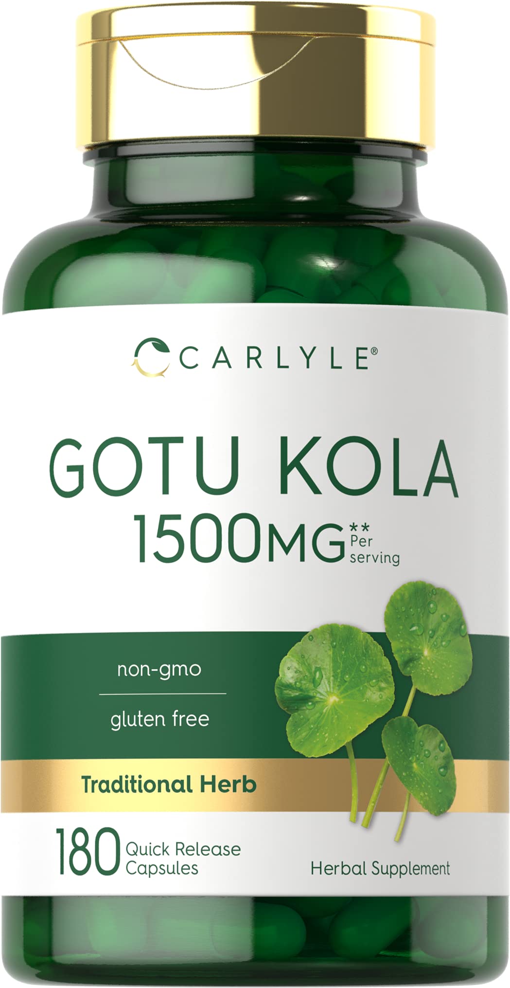 Suplemento Carlyle Gotu Kola 1500 mg 180 Cápsulas - Venta Internacional