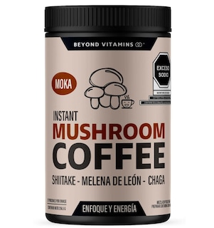 Foto 1 | Suplemento Alimenticio Beyond Vitamins Cafe Soluble Moka Con Hongos, Melena De Leon, Chaga Y Shiitake 256.5 Mg