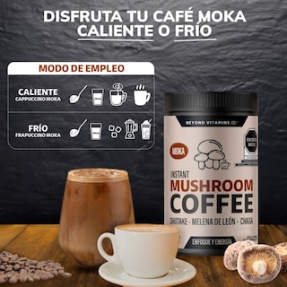 Foto 7 | Suplemento Alimenticio Beyond Vitamins Cafe Soluble Moka Con Hongos, Melena De Leon, Chaga Y Shiitake 256.5 Mg