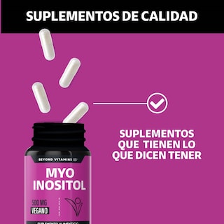 Foto 4 | Suplemento Alimenticio Myo Inositol Y Colágeno Hidrolizado Beyond Vitamins 60 Cápsulas