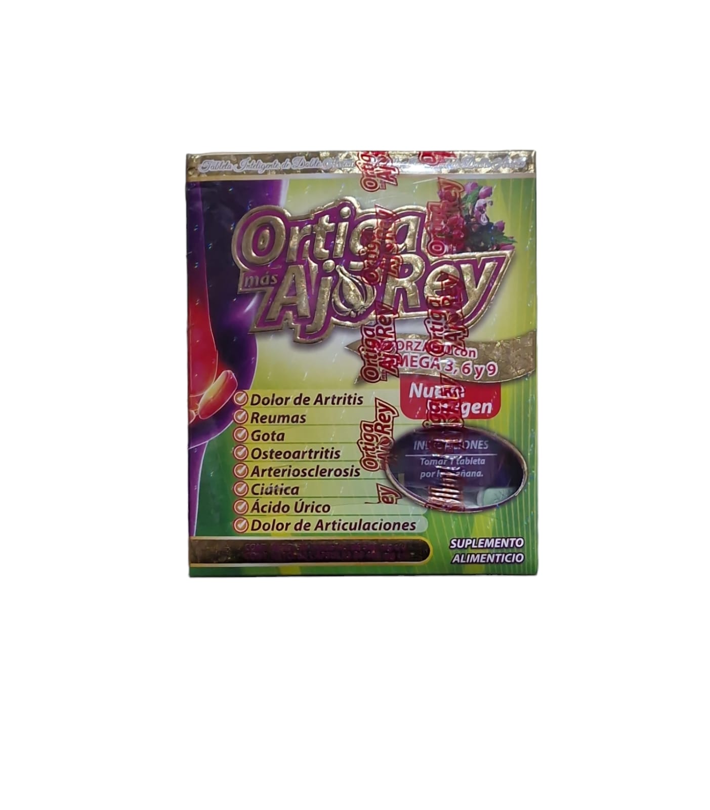Ortiga Mas Ajo Rey Con Omega 3, 6 Y 9 Capsulas Original