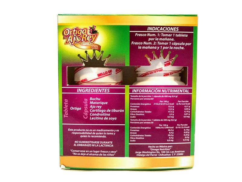 Foto 2 | Ortiga Mas Ajo Rey Con Omega 3, 6 Y 9 Capsulas Original