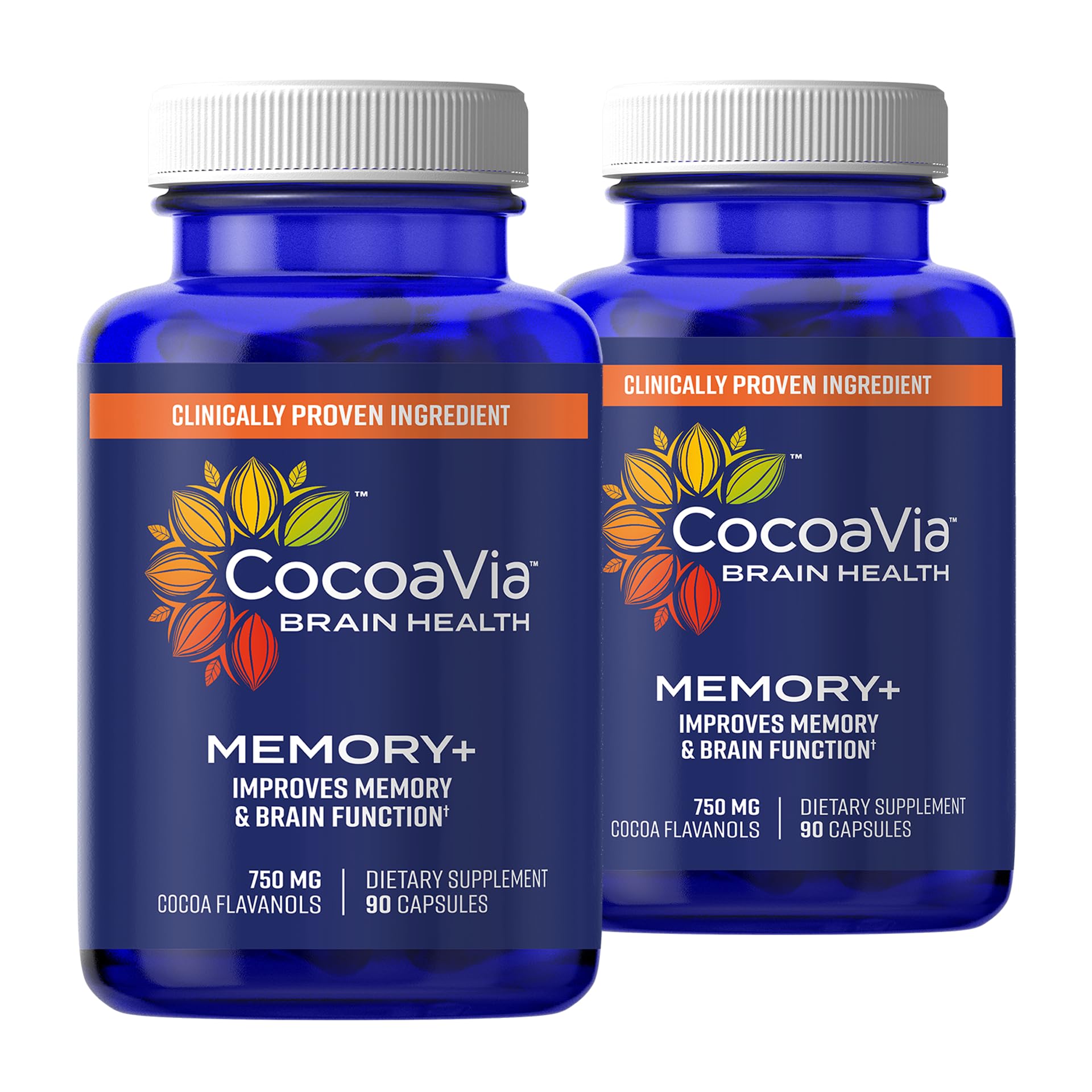 Foto 2 pulgar | Suplemento Cocoavia Memory+ Brain 180 Cápsulas 750 Mg - Venta Internacional