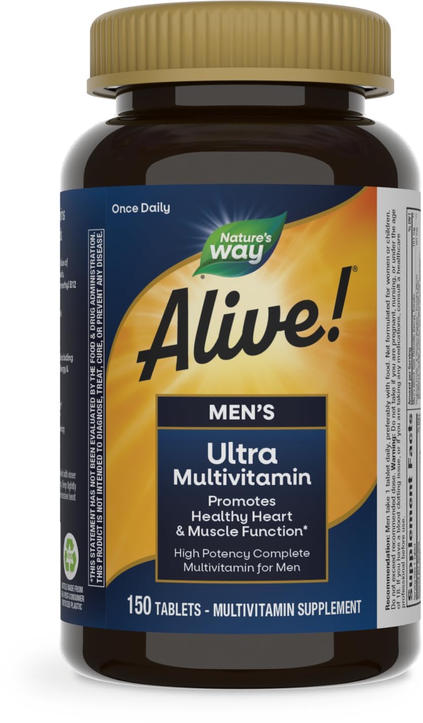 Foto 2 pulgar | Multivitamínico Nature's Way Alive! Men's Daily Ultra 150 Comprimidos - Venta Internacional
