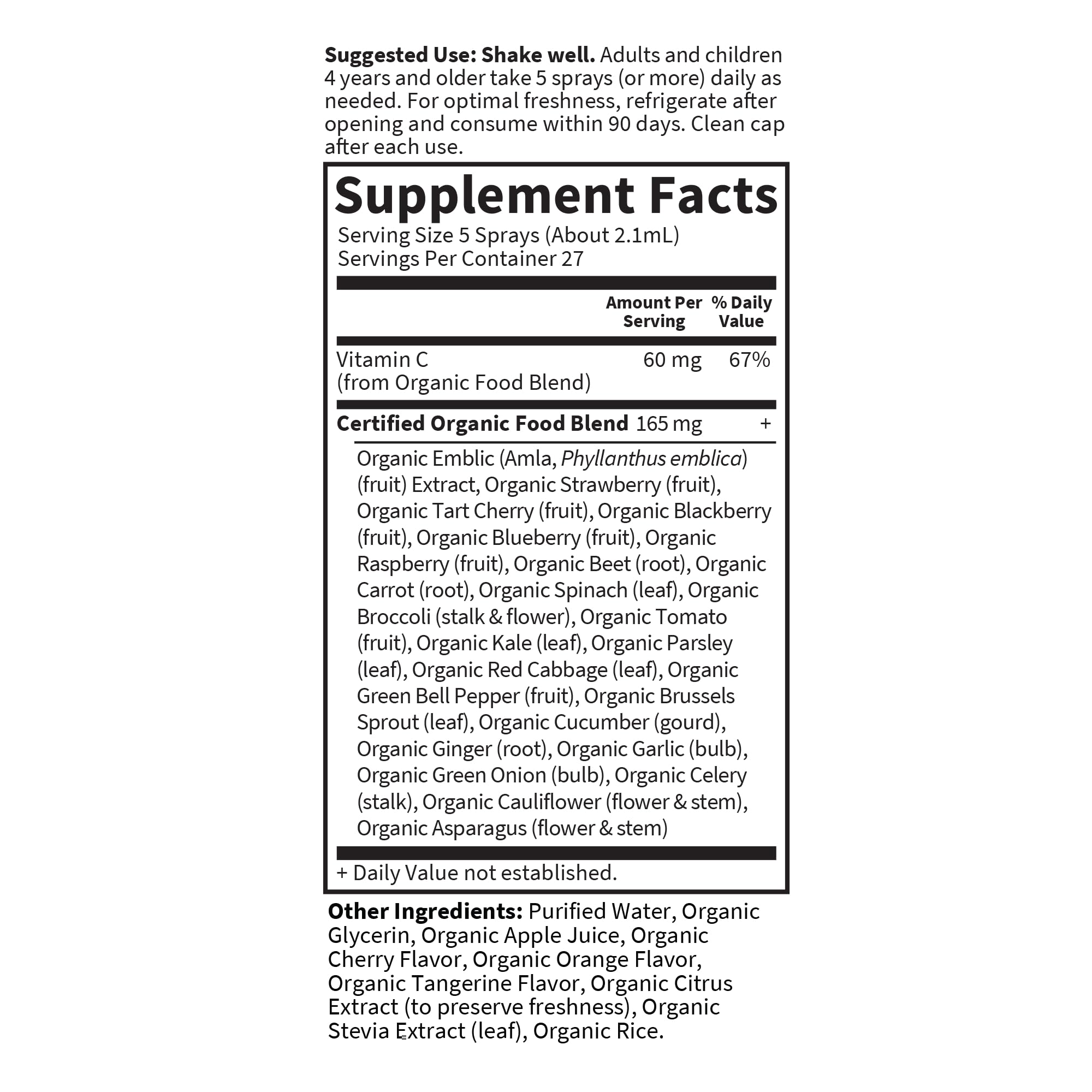 Foto 6 pulgar | Suplemento de Vitamina C Garden Of Life Mykind Organics 60 Ml- Venta Internacional