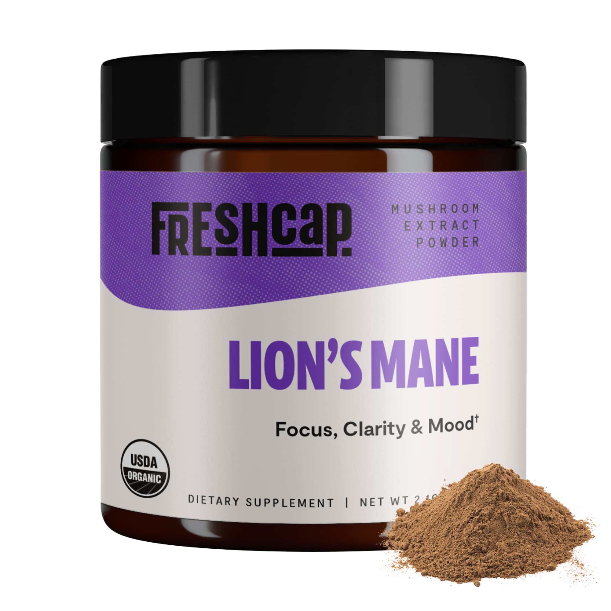Foto 2 pulgar | Suplemento FreshCap Lions Mane Mushroom Memory Immunity 60 g - Venta Internacional