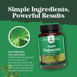 Foto 4 | Suplemento de Extracto de Palma Enana Americana Natures Craft 100 Cápsulas - Venta Internacional