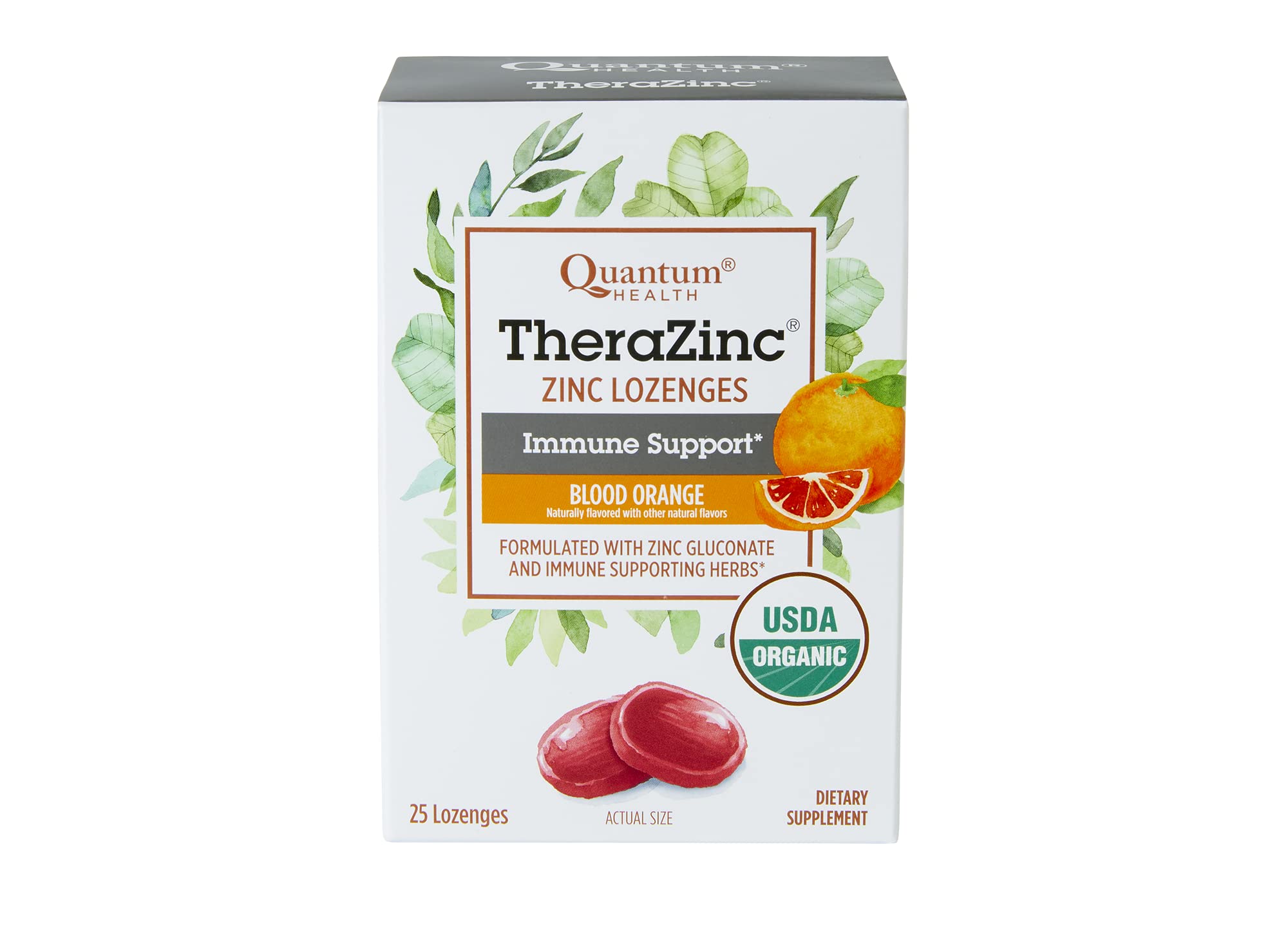 Foto 2 pulgar | Pastillas de Zinc Quantum Health Therazinc Blood Orange 25 Unidades - Venta Internacional