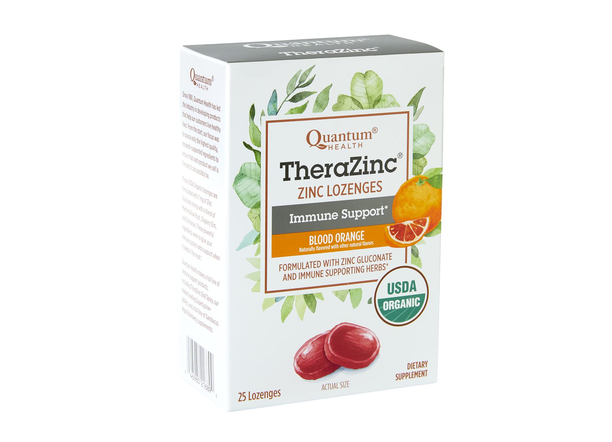 Foto 3 pulgar | Pastillas de Zinc Quantum Health Therazinc Blood Orange 25 Unidades - Venta Internacional