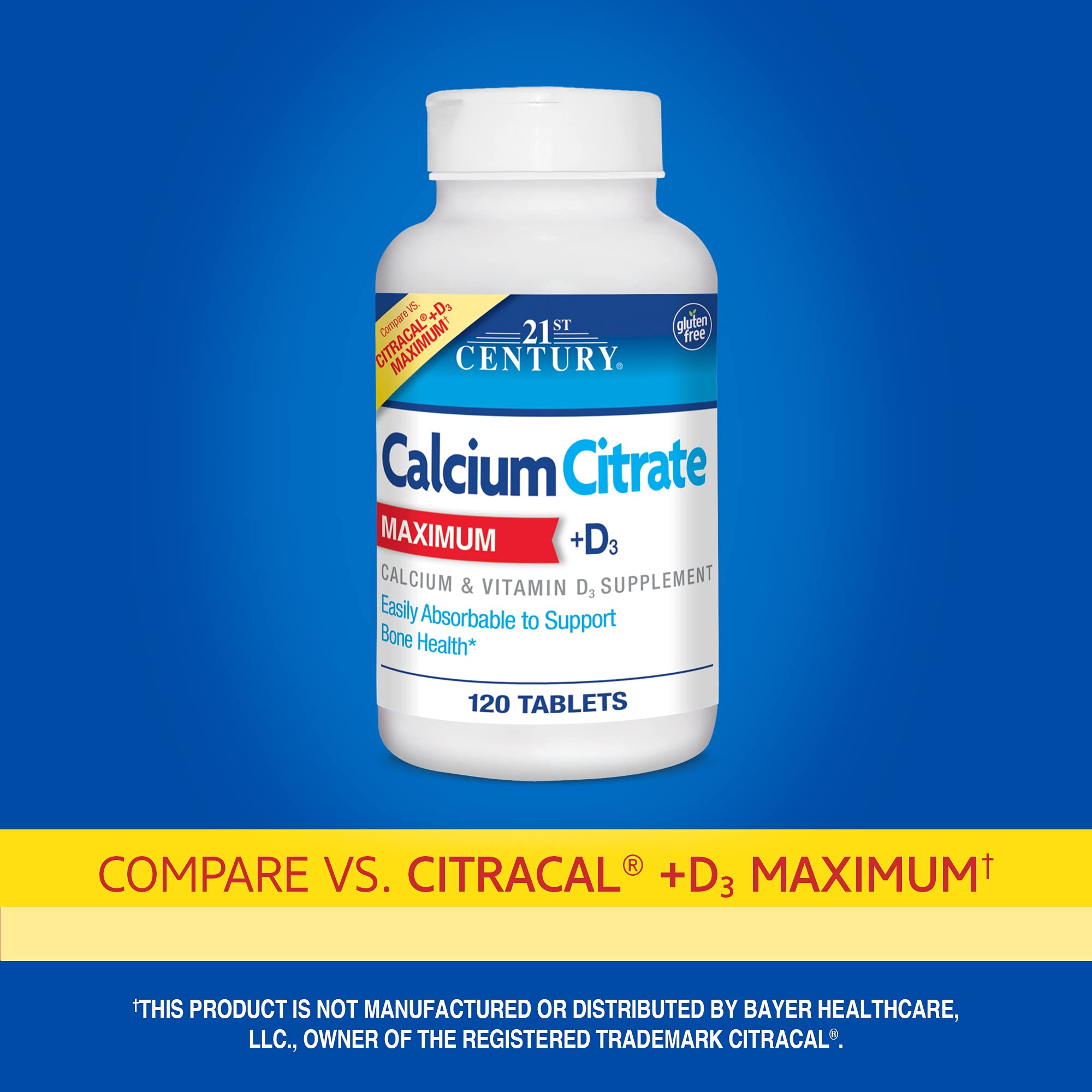 Foto 3 pulgar | Suplemento 21st Century Vitamins Citrato de Calcio +d3 400 Comprimidos - Venta Internacional