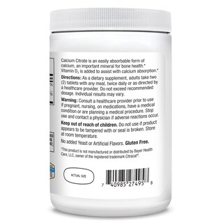 Foto 6 | Suplemento 21st Century Vitamins Citrato de Calcio +d3 400 Comprimidos - Venta Internacional