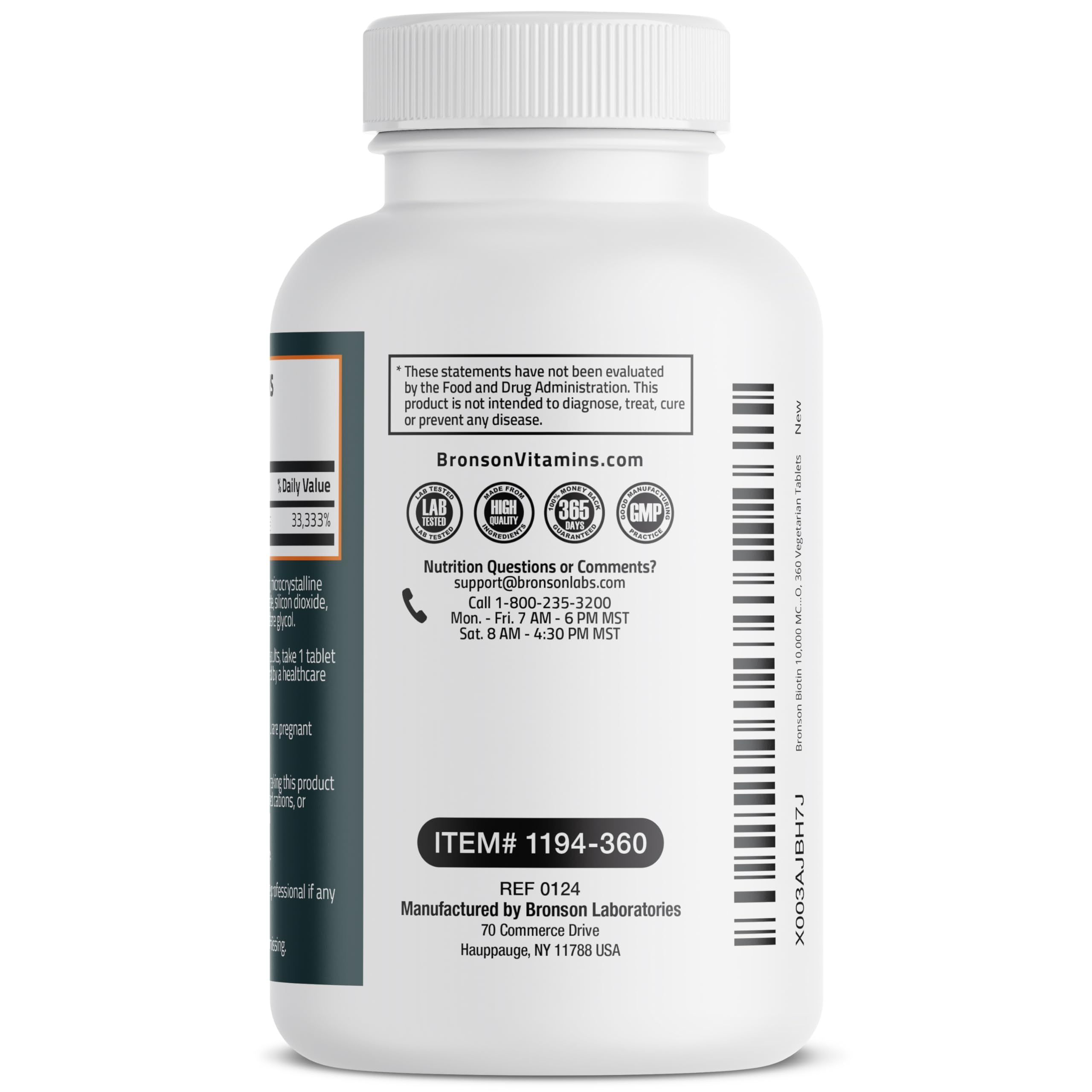 Foto 8 pulgar | Suplemento Bronson Biotina de 10,000 Mcg  - Venta Internacional
