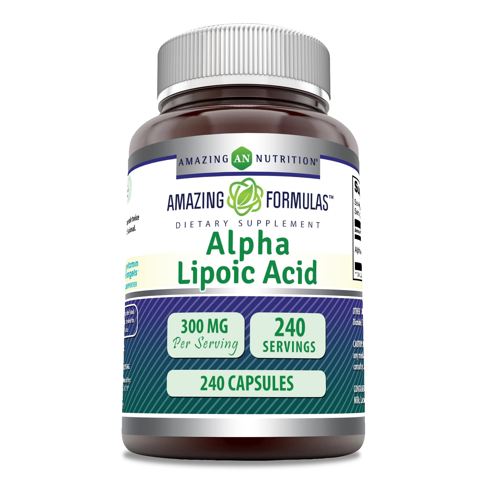 Foto 2 pulgar | Suplemento De Ácido Alfa Lipoico De Amazing Formulas 300 Mg X240 - Venta Internacional.