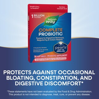Foto 4 | Suplemento Nature's Way Complete Probiotic Pearls 30 Cápsulas Blandas - Venta Internacional