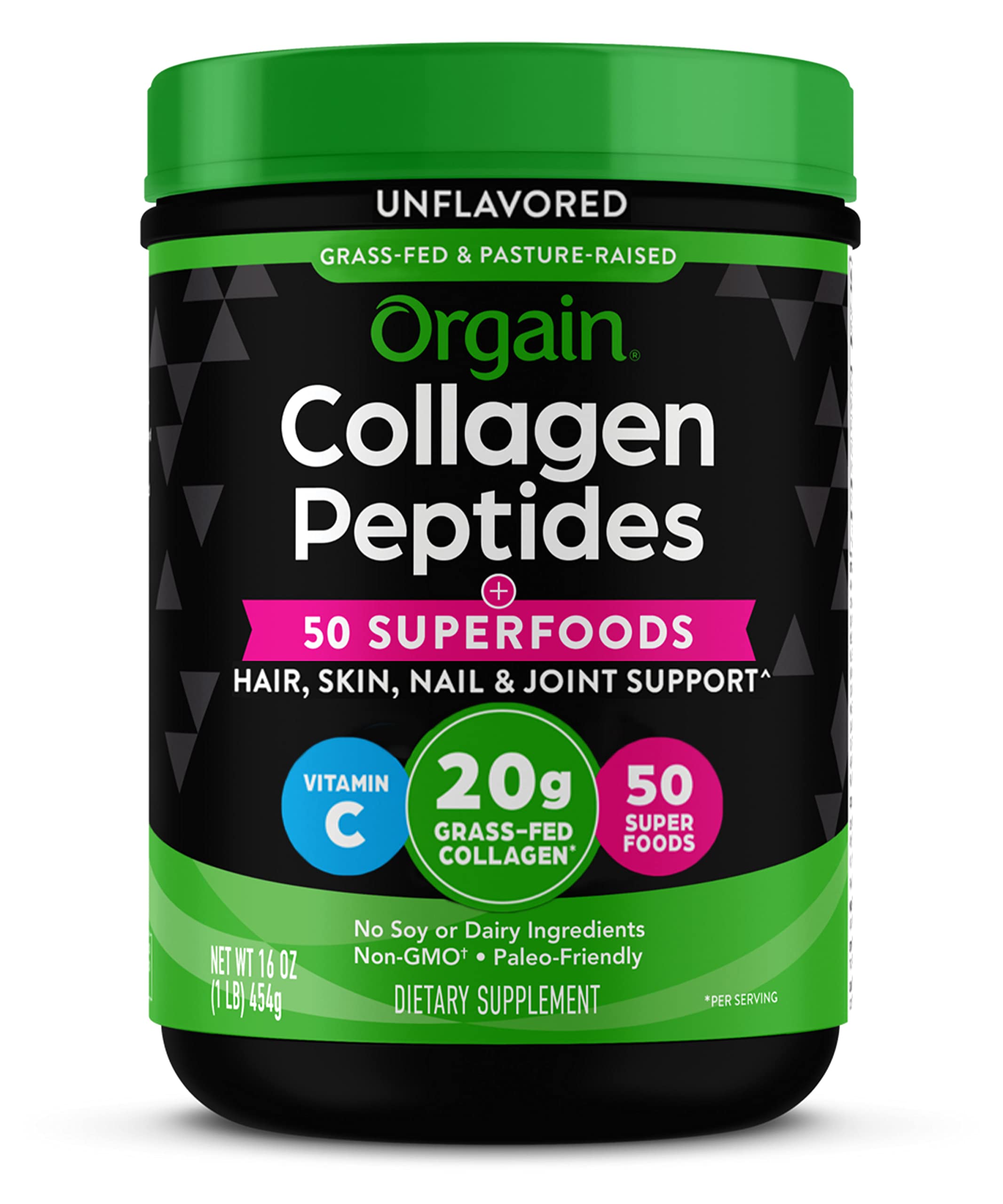 Foto 2 pulgar | Colágeno en Polvo Hidrolizado Orgain con 50 Superalimentos 454 G - Venta Internacional