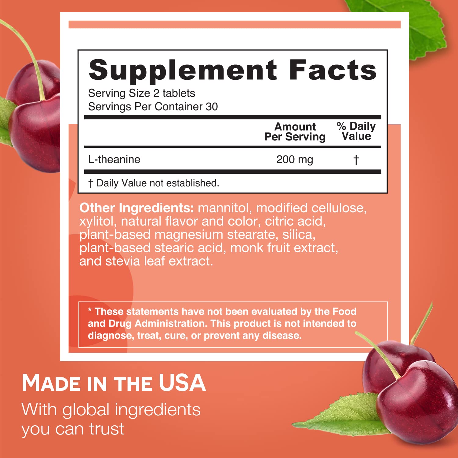 Foto 7 pulgar | Suplemento Ez Melts De L-teanina Soluble 200 Mg- Venta Internacional