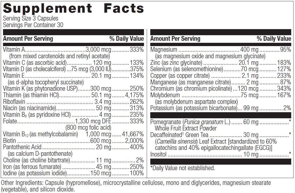 Foto 5 pulgar | Suplemento Multivitamínico Bariatric Advantage Ultra con Hierro 90 Cápsulas - Venta Internacional